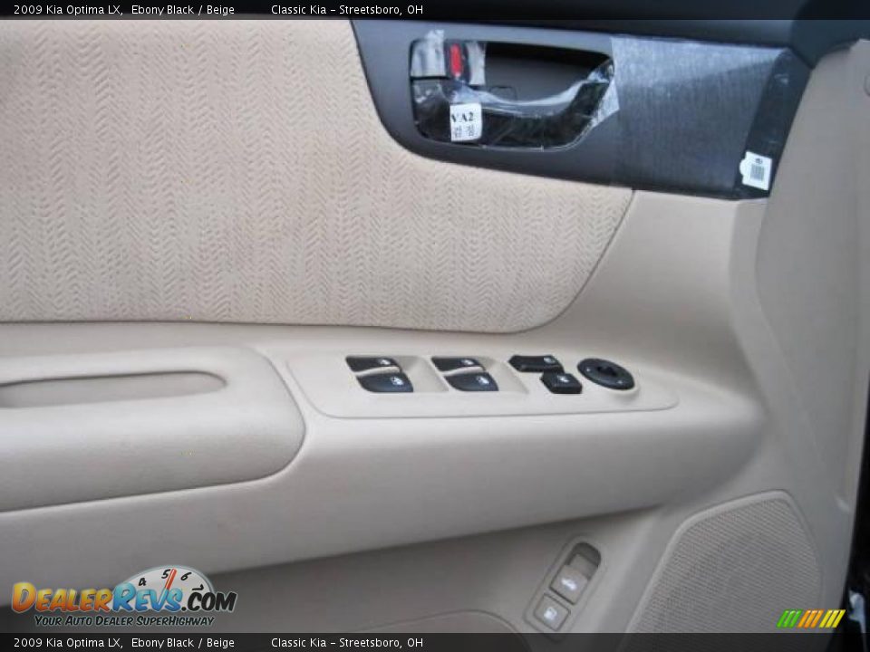 2009 Kia Optima LX Ebony Black / Beige Photo #6