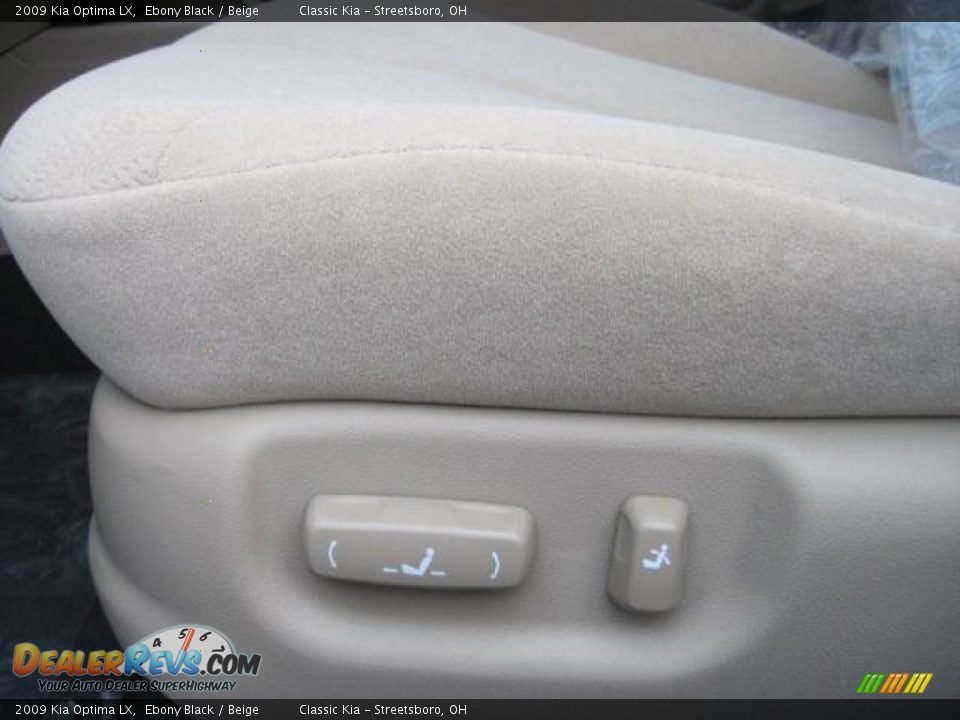 2009 Kia Optima LX Ebony Black / Beige Photo #7