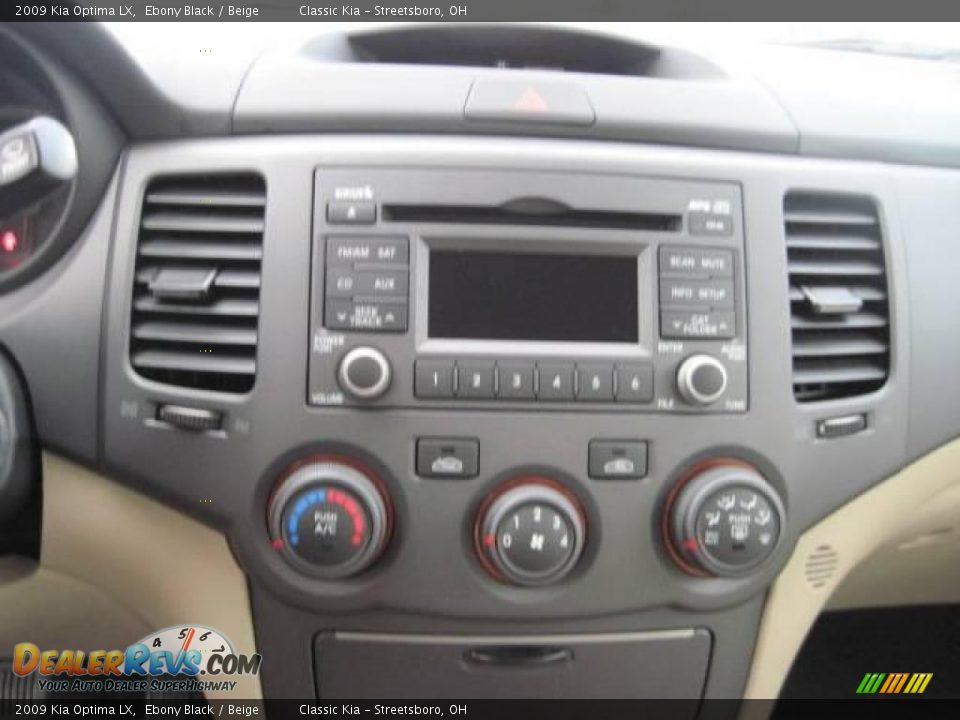 2009 Kia Optima LX Ebony Black / Beige Photo #9