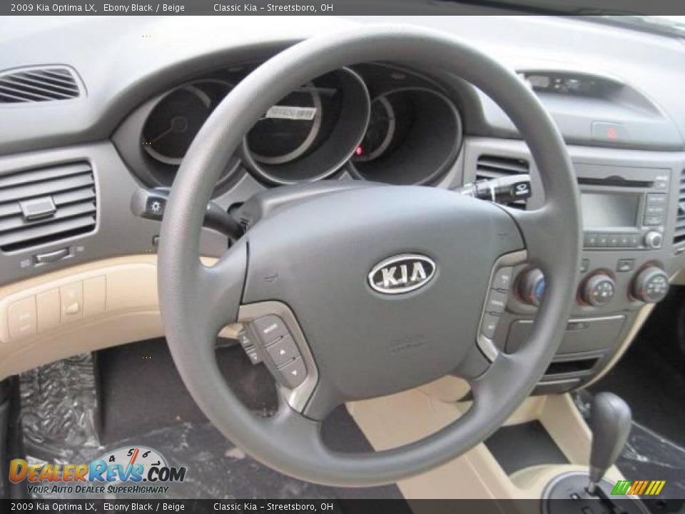 2009 Kia Optima LX Ebony Black / Beige Photo #10