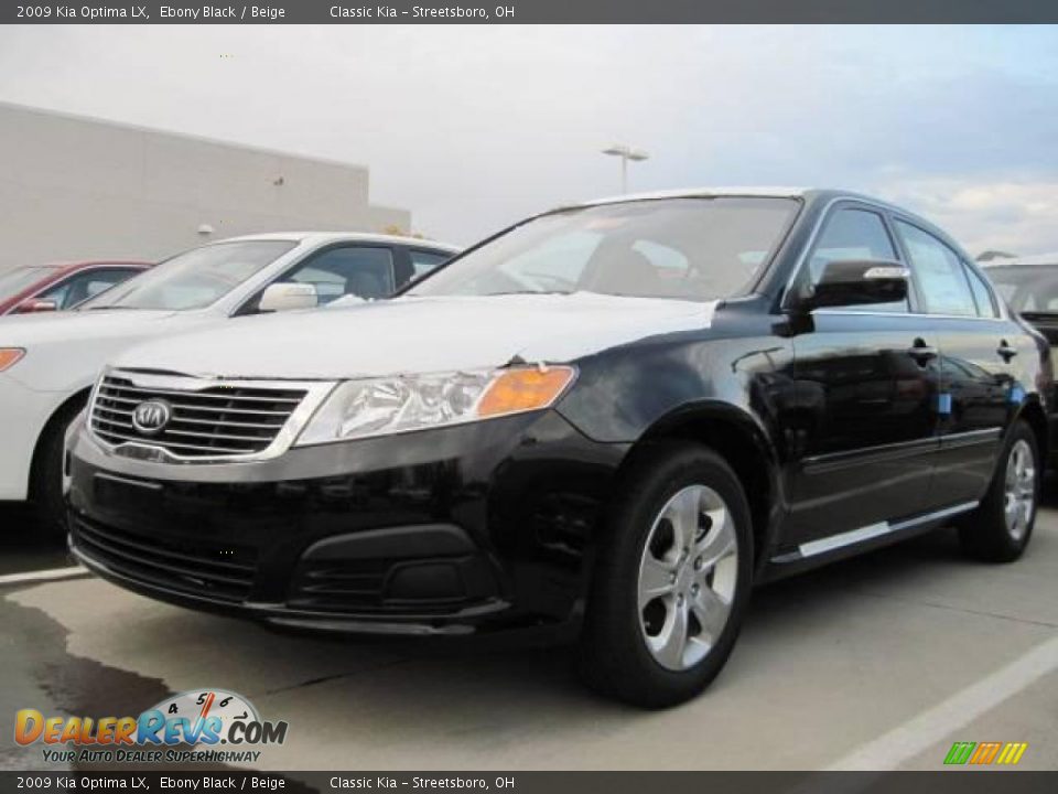 2009 Kia Optima LX Ebony Black / Beige Photo #1