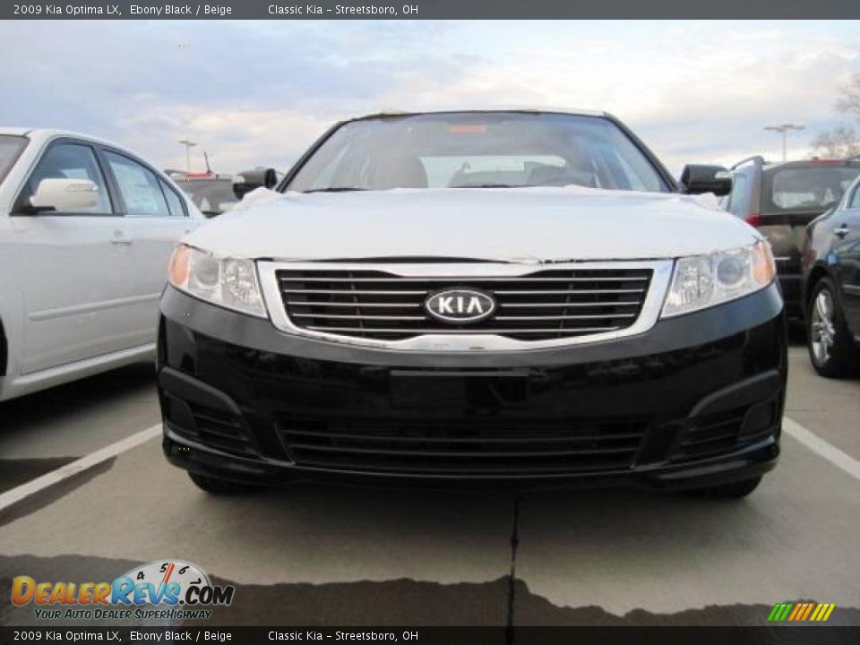 2009 Kia Optima LX Ebony Black / Beige Photo #2