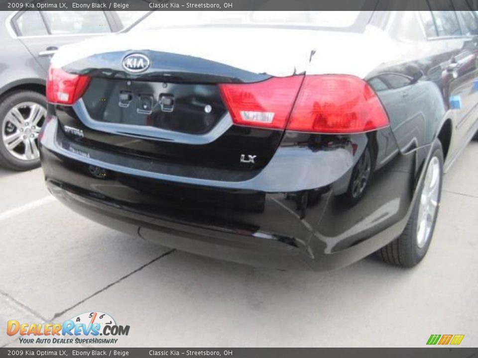 2009 Kia Optima LX Ebony Black / Beige Photo #4