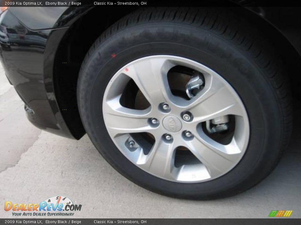 2009 Kia Optima LX Ebony Black / Beige Photo #5
