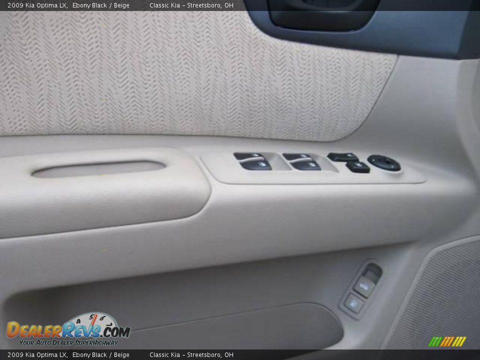 2009 Kia Optima LX Ebony Black / Beige Photo #6