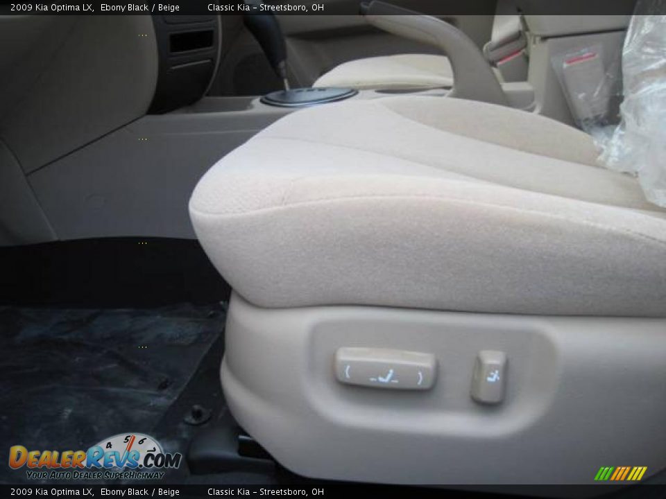 2009 Kia Optima LX Ebony Black / Beige Photo #7