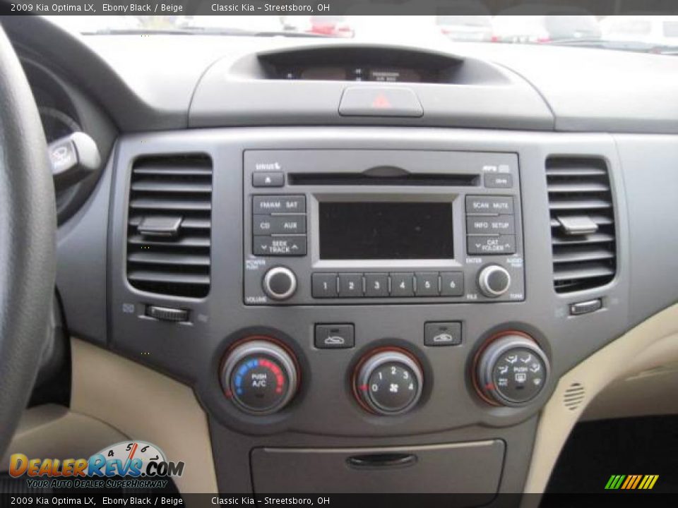 2009 Kia Optima LX Ebony Black / Beige Photo #9