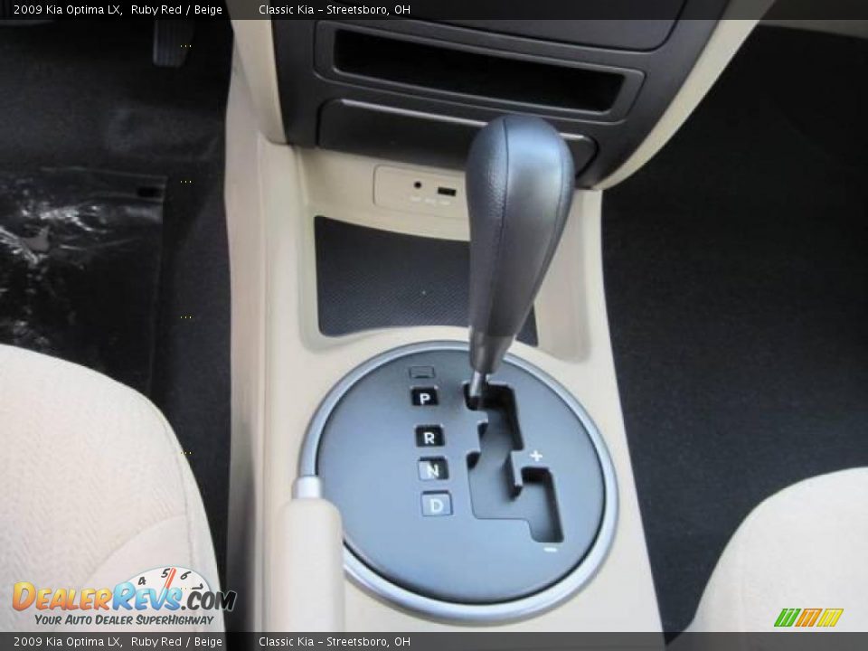 2009 Kia Optima LX Ruby Red / Beige Photo #8