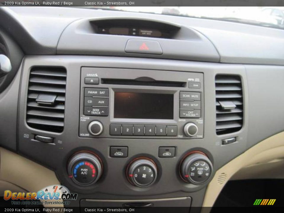 2009 Kia Optima LX Ruby Red / Beige Photo #9
