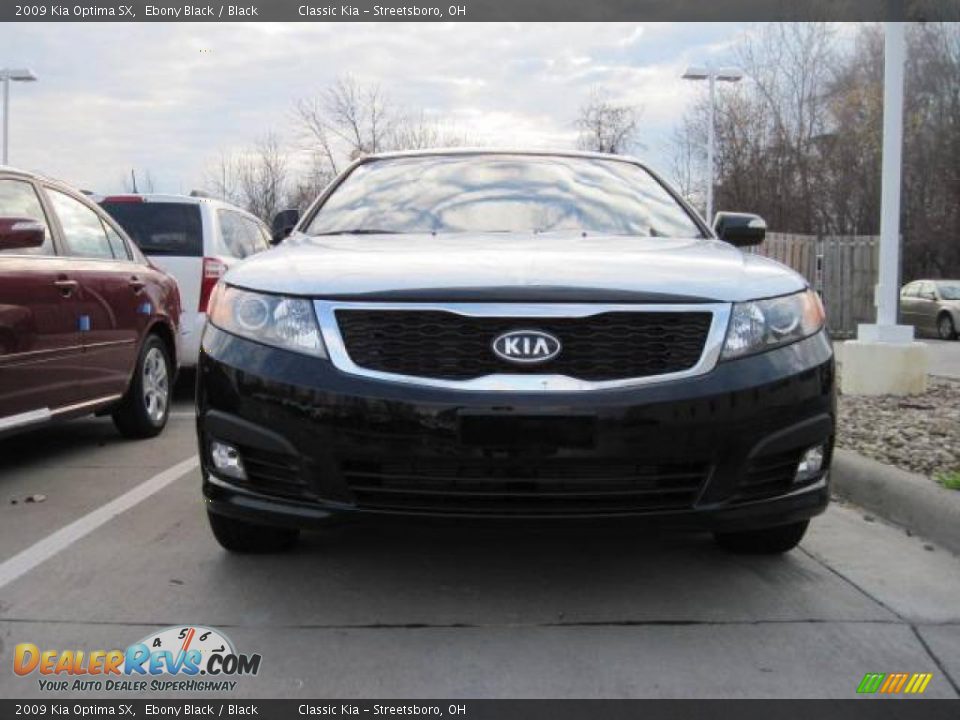 2009 Kia Optima SX Ebony Black / Black Photo #2