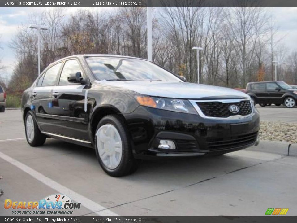 2009 Kia Optima SX Ebony Black / Black Photo #3