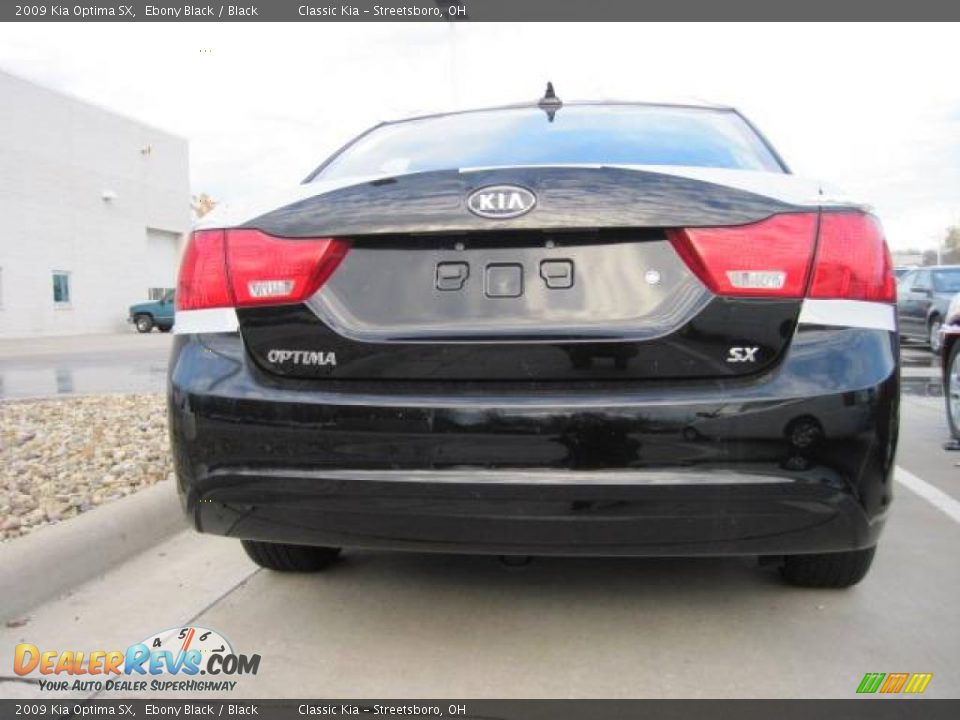 2009 Kia Optima SX Ebony Black / Black Photo #4