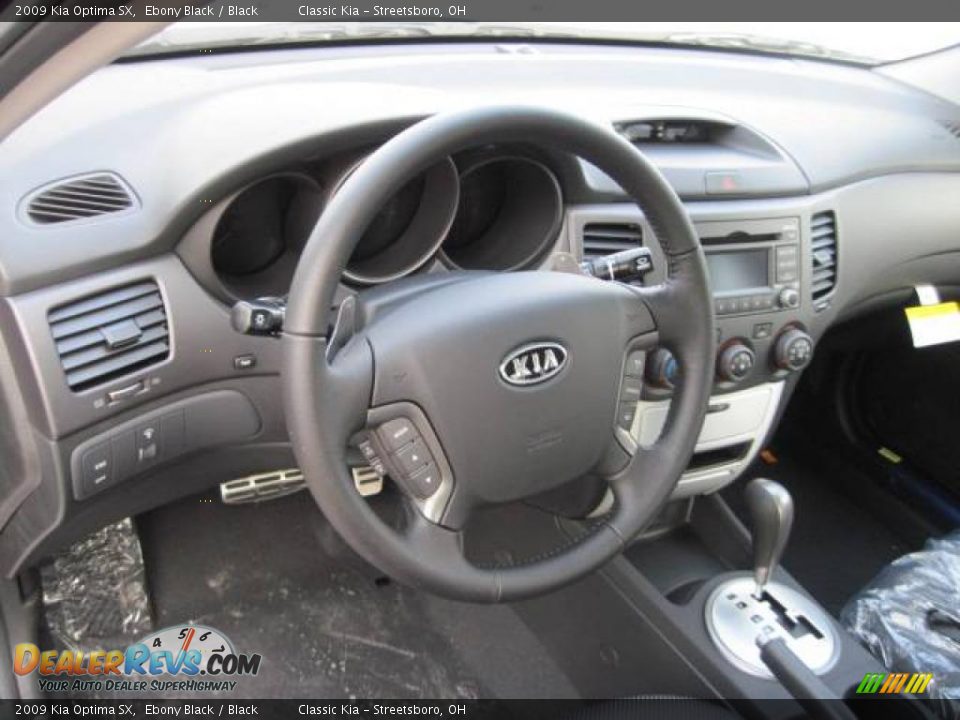 2009 Kia Optima SX Ebony Black / Black Photo #11