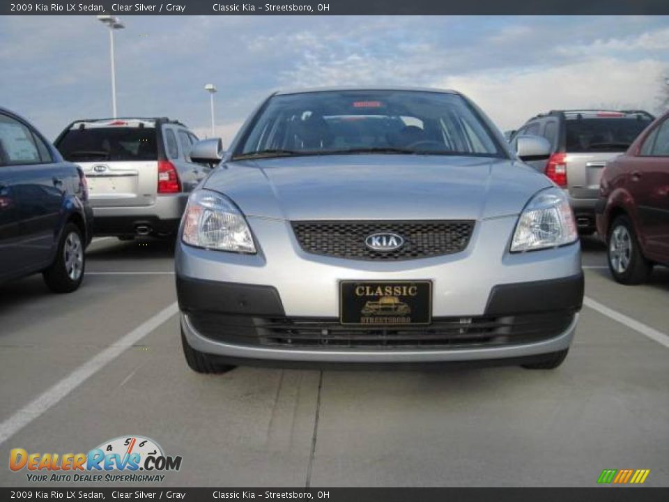 2009 Kia Rio LX Sedan Clear Silver / Gray Photo #2