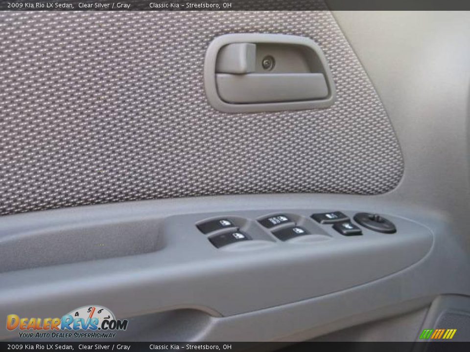 2009 Kia Rio LX Sedan Clear Silver / Gray Photo #6