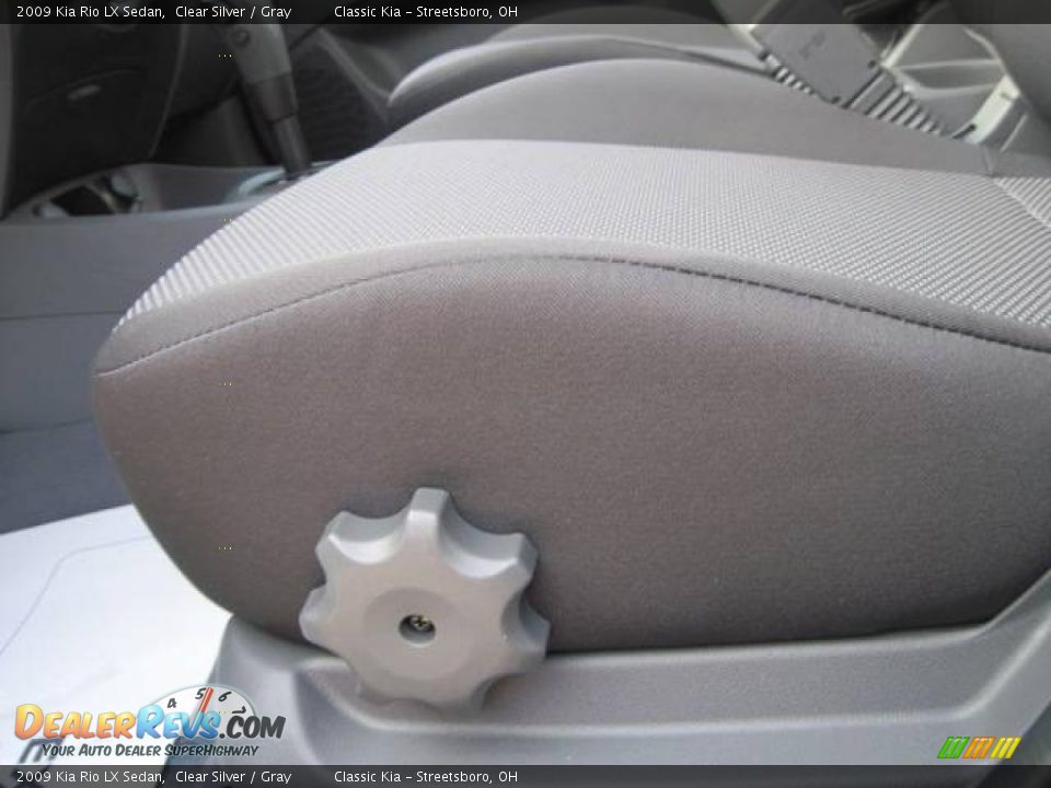 2009 Kia Rio LX Sedan Clear Silver / Gray Photo #7