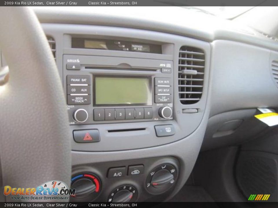 2009 Kia Rio LX Sedan Clear Silver / Gray Photo #9