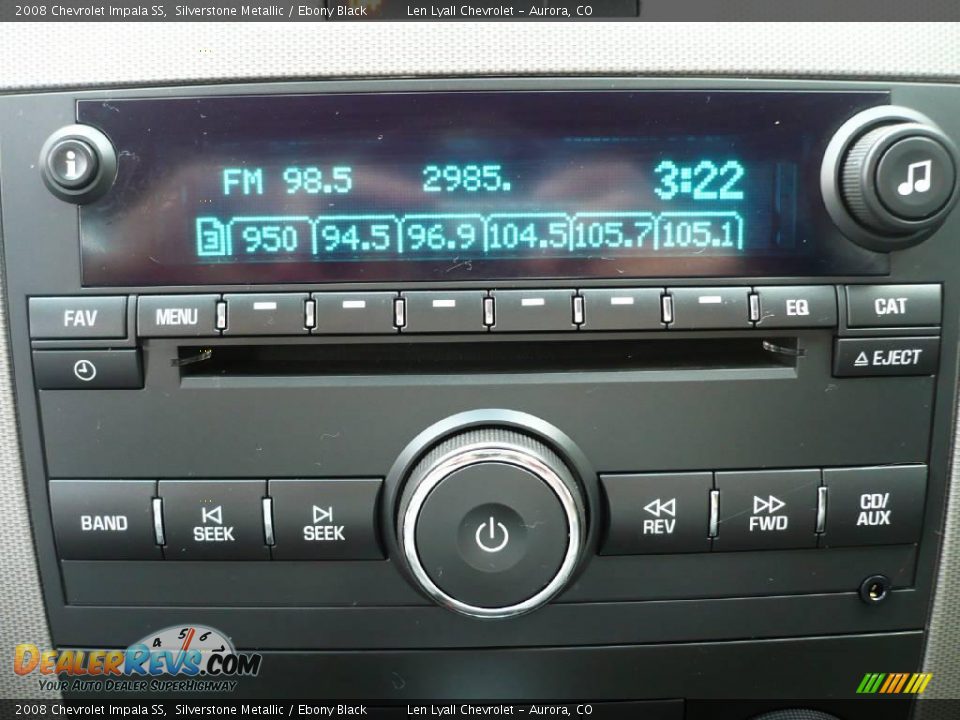 2008 Chevrolet Impala SS Silverstone Metallic / Ebony Black Photo #28