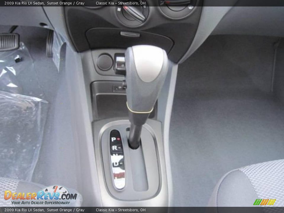 2009 Kia Rio LX Sedan Sunset Orange / Gray Photo #8