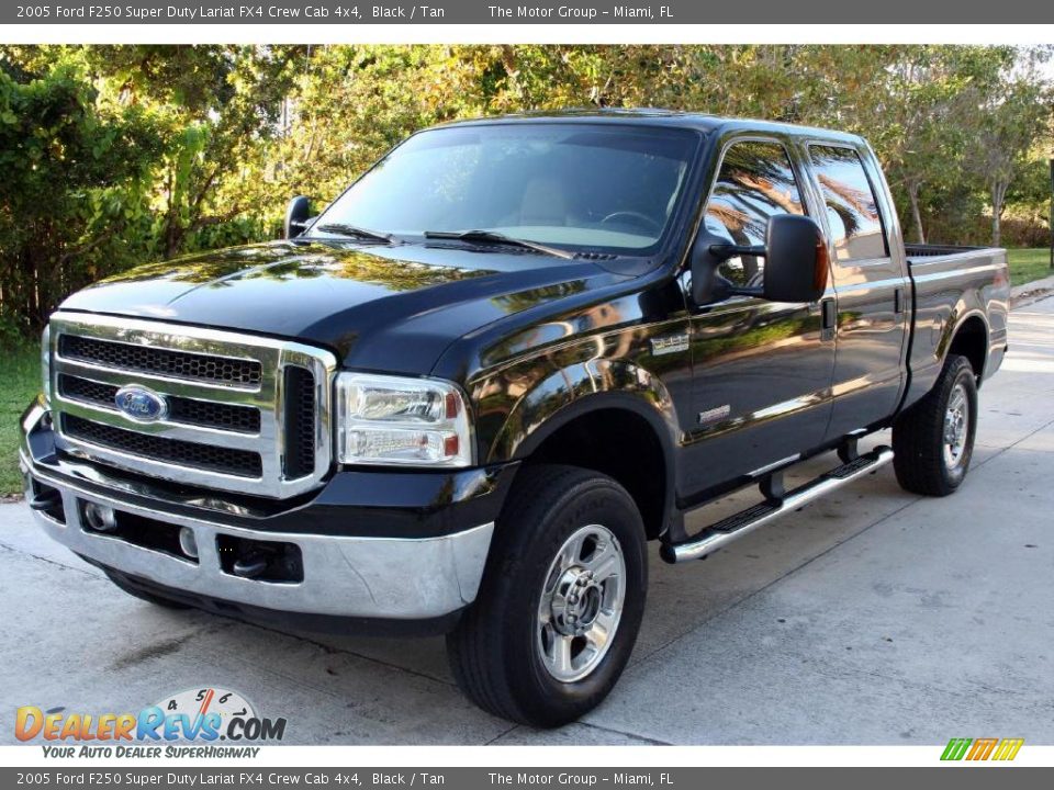 2005 Ford F250 Super Duty Lariat Fx4 Crew Cab 4x4 Black Tan Photo 1