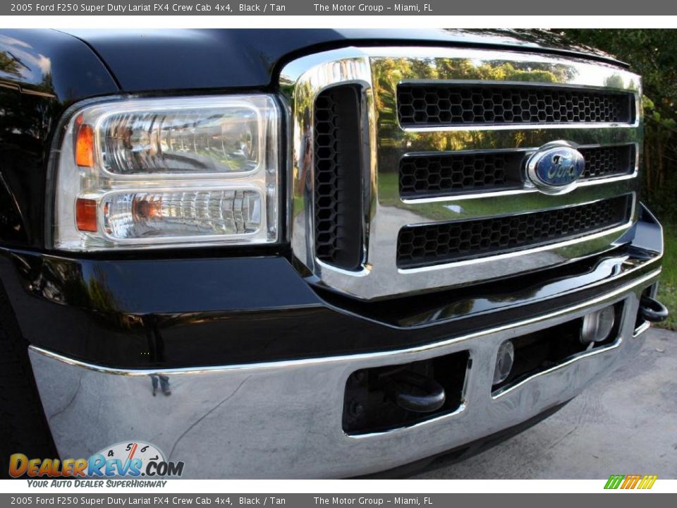 2005 Ford F250 Super Duty Lariat FX4 Crew Cab 4x4 Black / Tan Photo #19