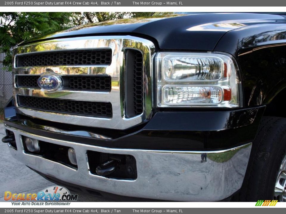 2005 Ford F250 Super Duty Lariat FX4 Crew Cab 4x4 Black / Tan Photo #20