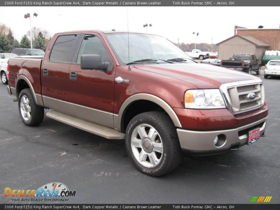 2006 Ford F150 King Ranch SuperCrew 4x4 Dark Copper Metallic / Castano Brown Leather Photo #1