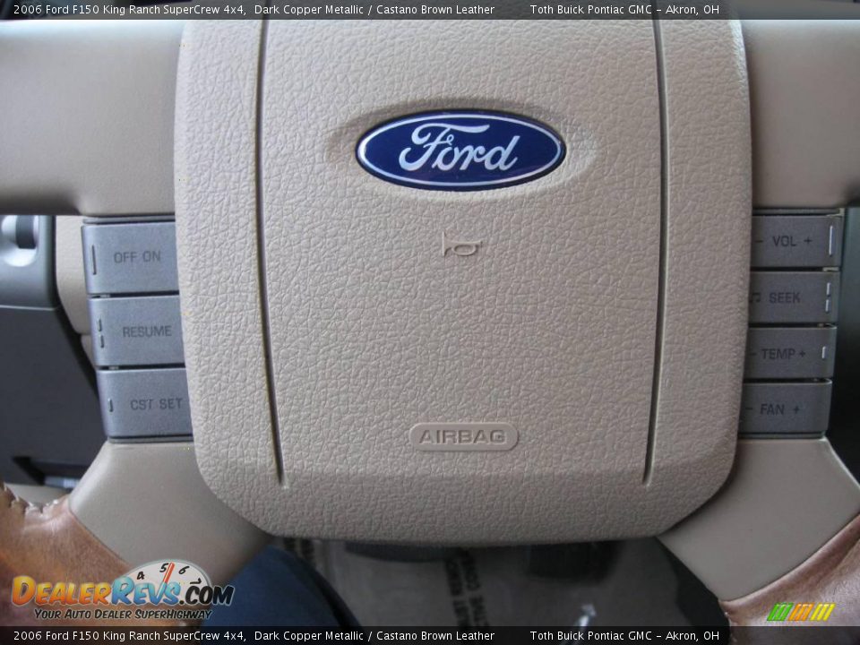 2006 Ford F150 King Ranch SuperCrew 4x4 Dark Copper Metallic / Castano Brown Leather Photo #6