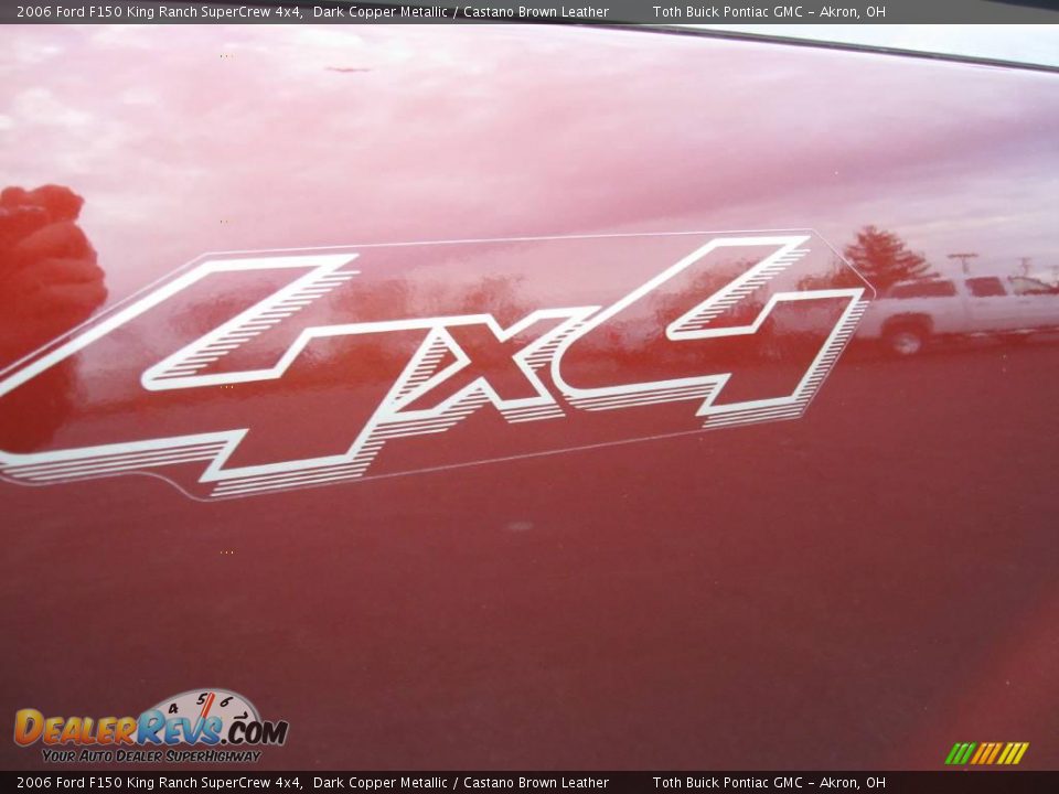 2006 Ford F150 King Ranch SuperCrew 4x4 Dark Copper Metallic / Castano Brown Leather Photo #11