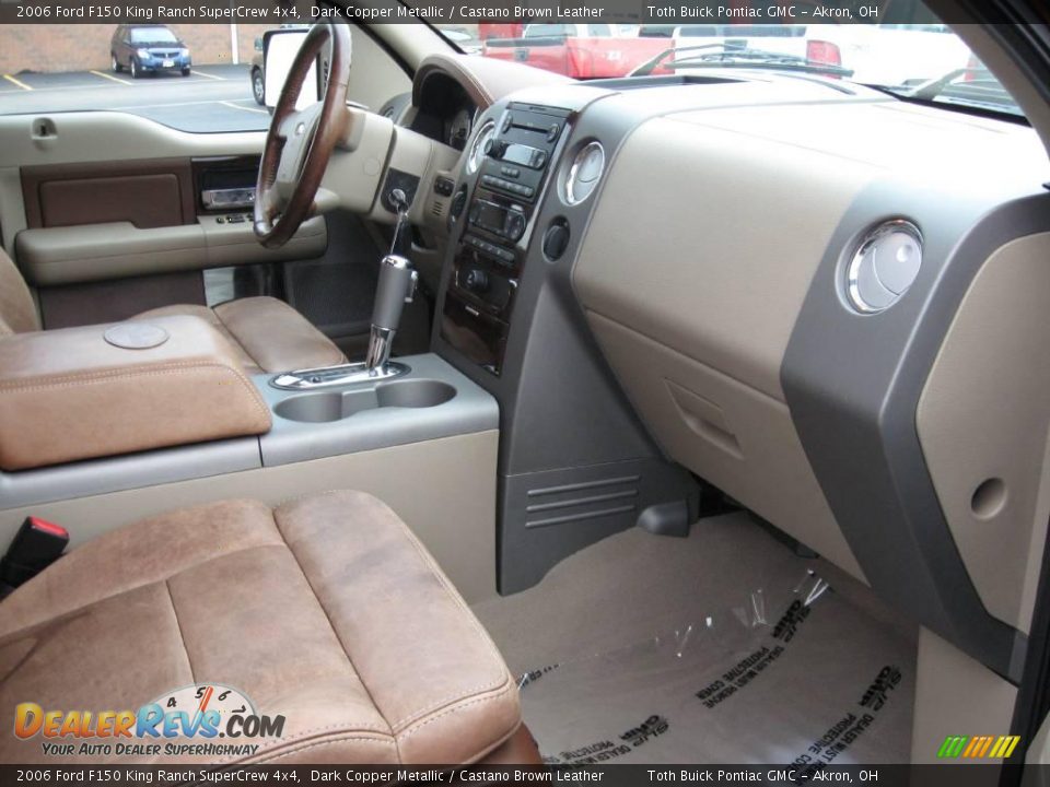2006 Ford F150 King Ranch SuperCrew 4x4 Dark Copper Metallic / Castano Brown Leather Photo #15