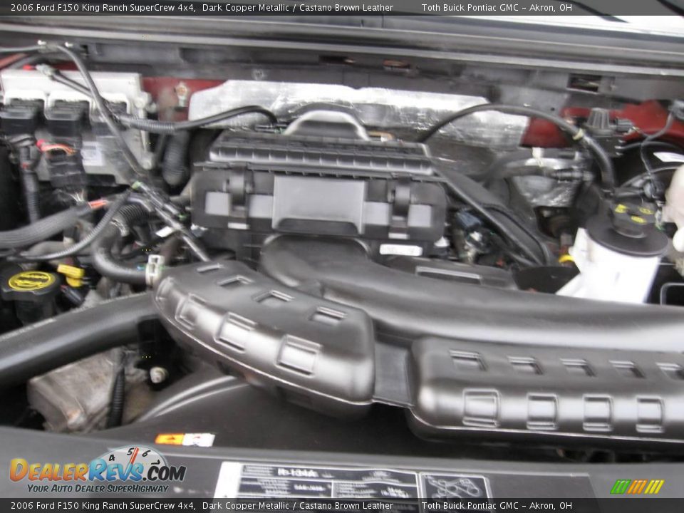 2006 Ford F150 King Ranch SuperCrew 4x4 Dark Copper Metallic / Castano Brown Leather Photo #16