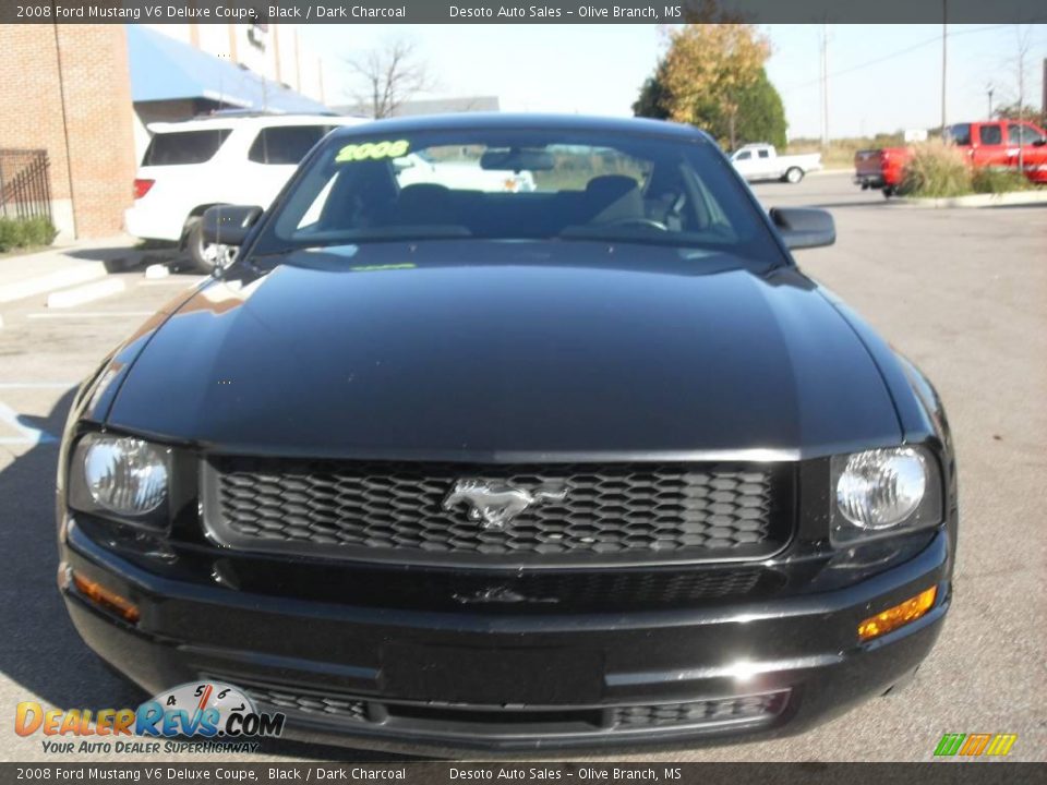 2008 Ford Mustang V6 Deluxe Coupe Black / Dark Charcoal Photo #3