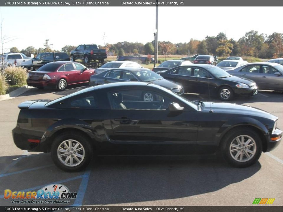 2008 Ford Mustang V6 Deluxe Coupe Black / Dark Charcoal Photo #5
