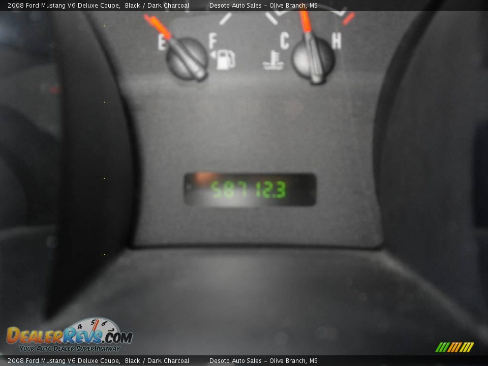 2008 Ford Mustang V6 Deluxe Coupe Black / Dark Charcoal Photo #9