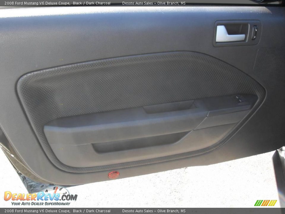 2008 Ford Mustang V6 Deluxe Coupe Black / Dark Charcoal Photo #13