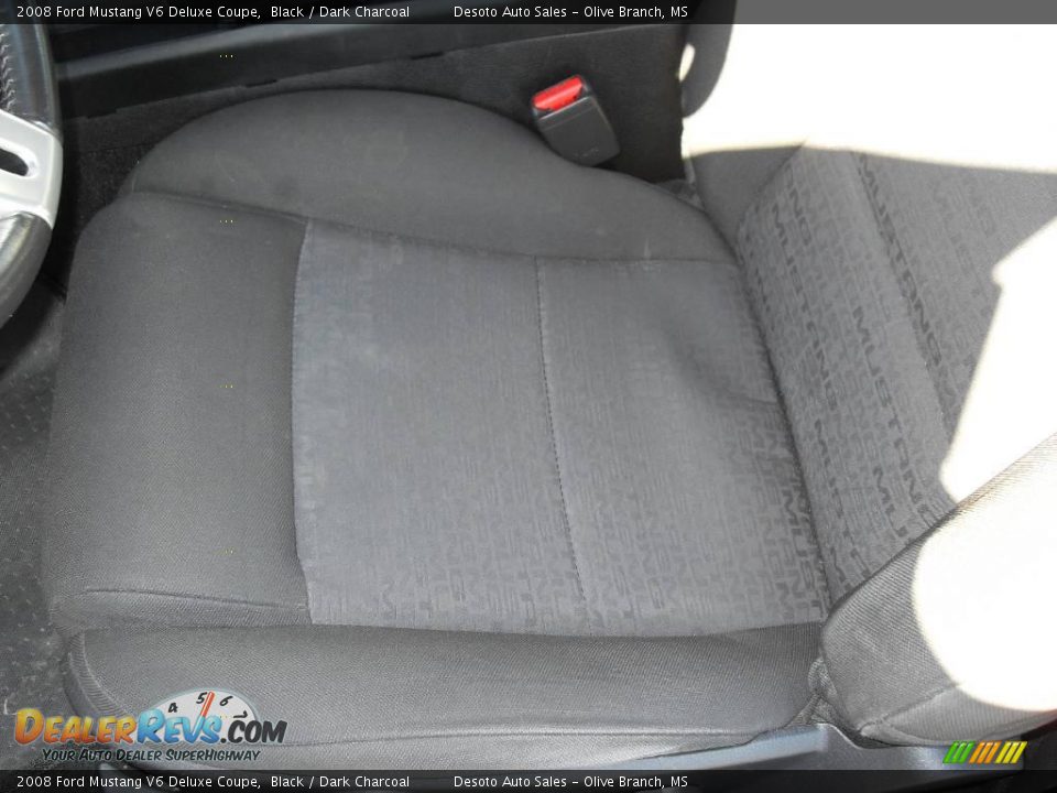 2008 Ford Mustang V6 Deluxe Coupe Black / Dark Charcoal Photo #14
