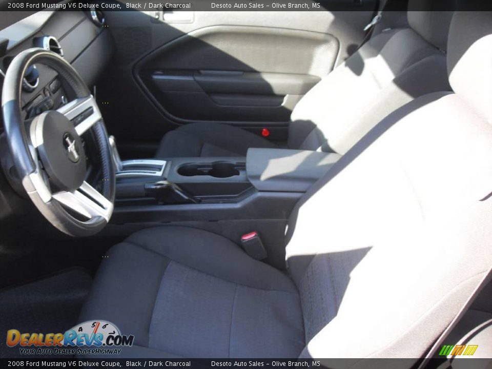 2008 Ford Mustang V6 Deluxe Coupe Black / Dark Charcoal Photo #16