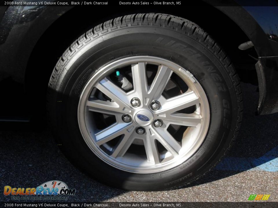 2008 Ford Mustang V6 Deluxe Coupe Black / Dark Charcoal Photo #19