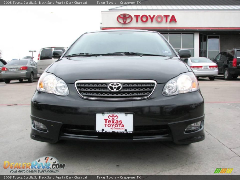 2008 Toyota Corolla S Black Sand Pearl / Dark Charcoal Photo #2