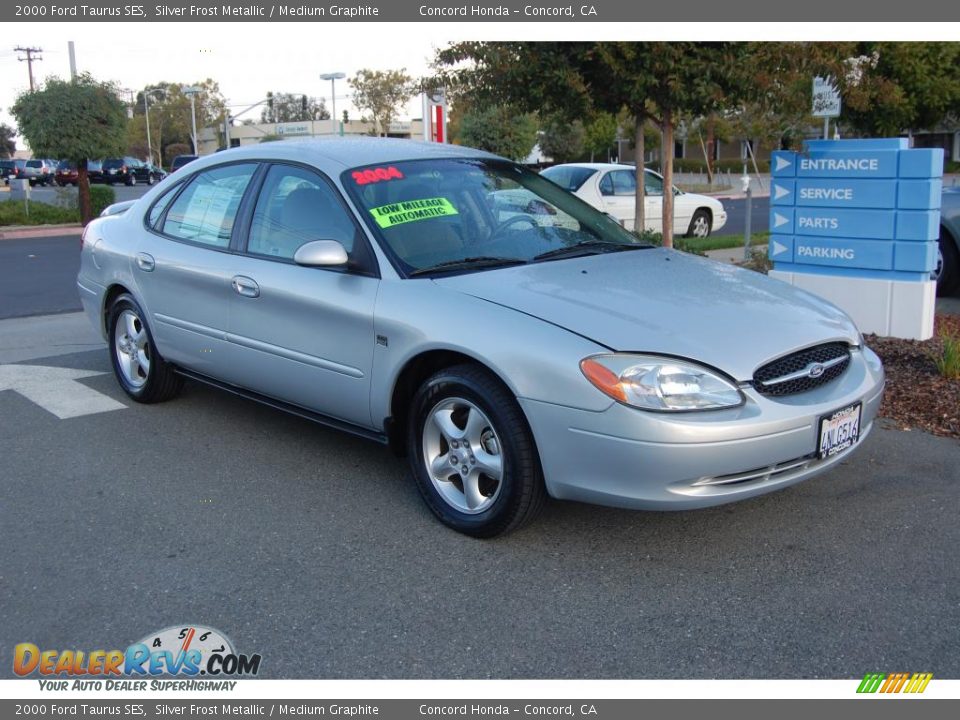 2000 Ford Taurus SES Silver Frost Metallic / Medium Graphite Photo #1