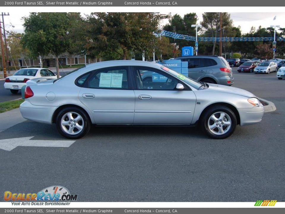 2000 Ford Taurus SES Silver Frost Metallic / Medium Graphite Photo #2