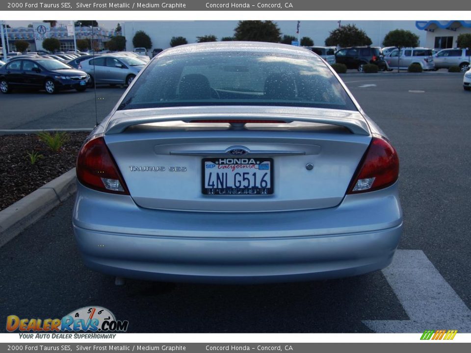 2000 Ford Taurus SES Silver Frost Metallic / Medium Graphite Photo #4