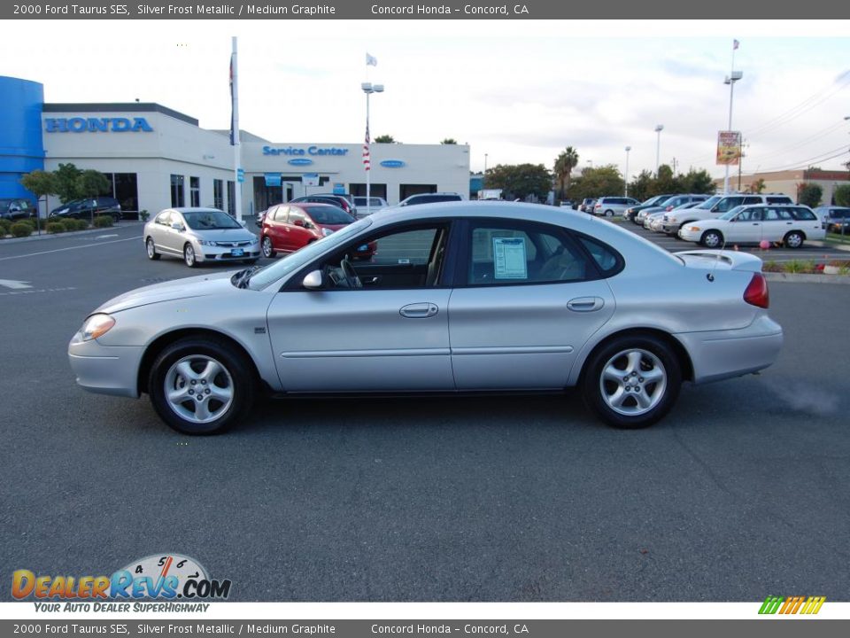 2000 Ford Taurus SES Silver Frost Metallic / Medium Graphite Photo #6