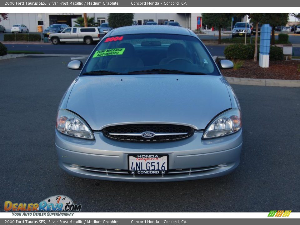2000 Ford Taurus SES Silver Frost Metallic / Medium Graphite Photo #8