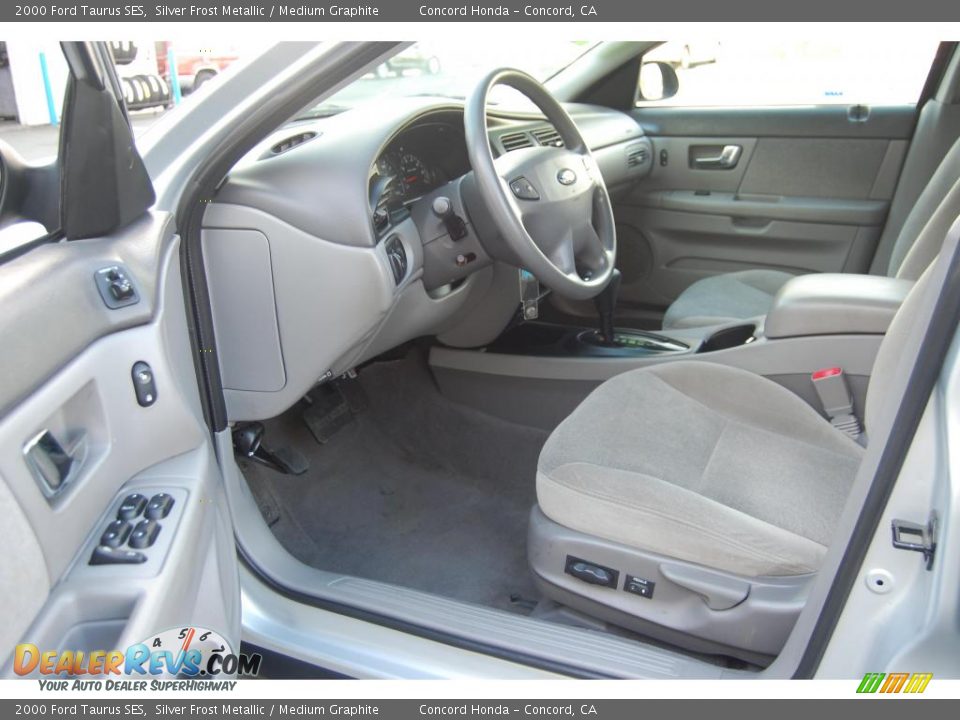 2000 Ford Taurus SES Silver Frost Metallic / Medium Graphite Photo #16