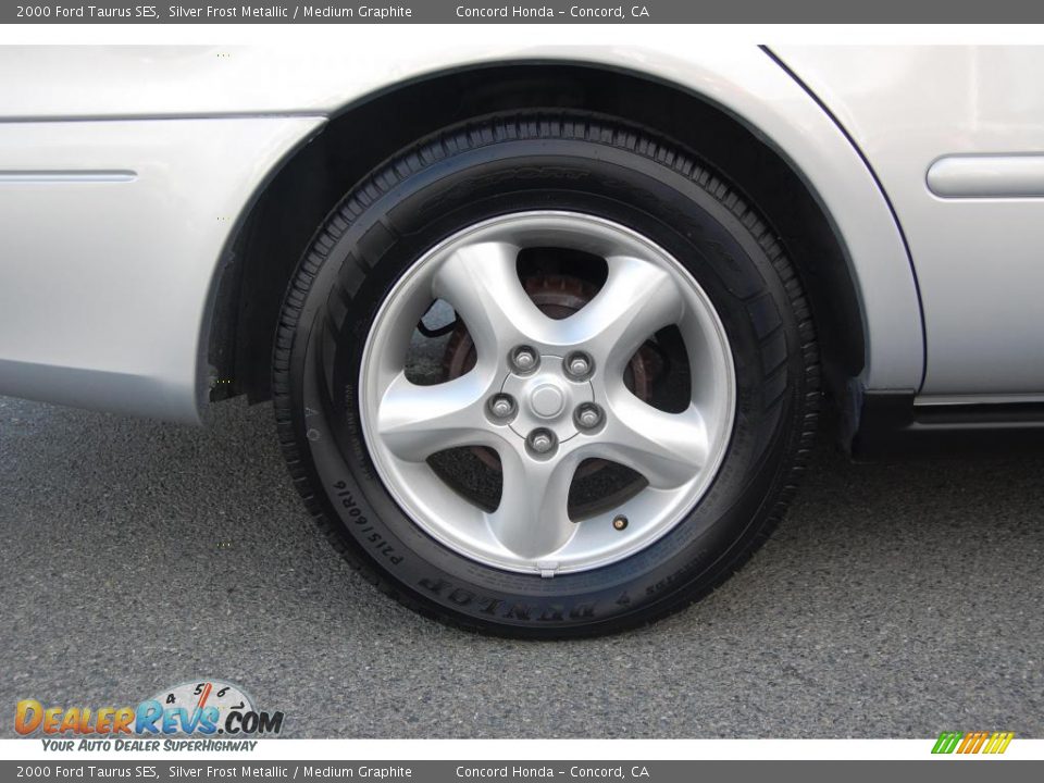 2000 Ford Taurus SES Silver Frost Metallic / Medium Graphite Photo #25