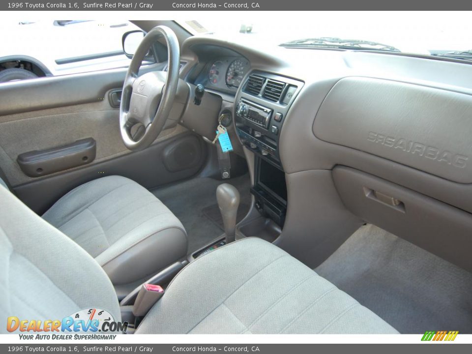 1996 Toyota Corolla 1.6 Sunfire Red Pearl / Gray Photo #22