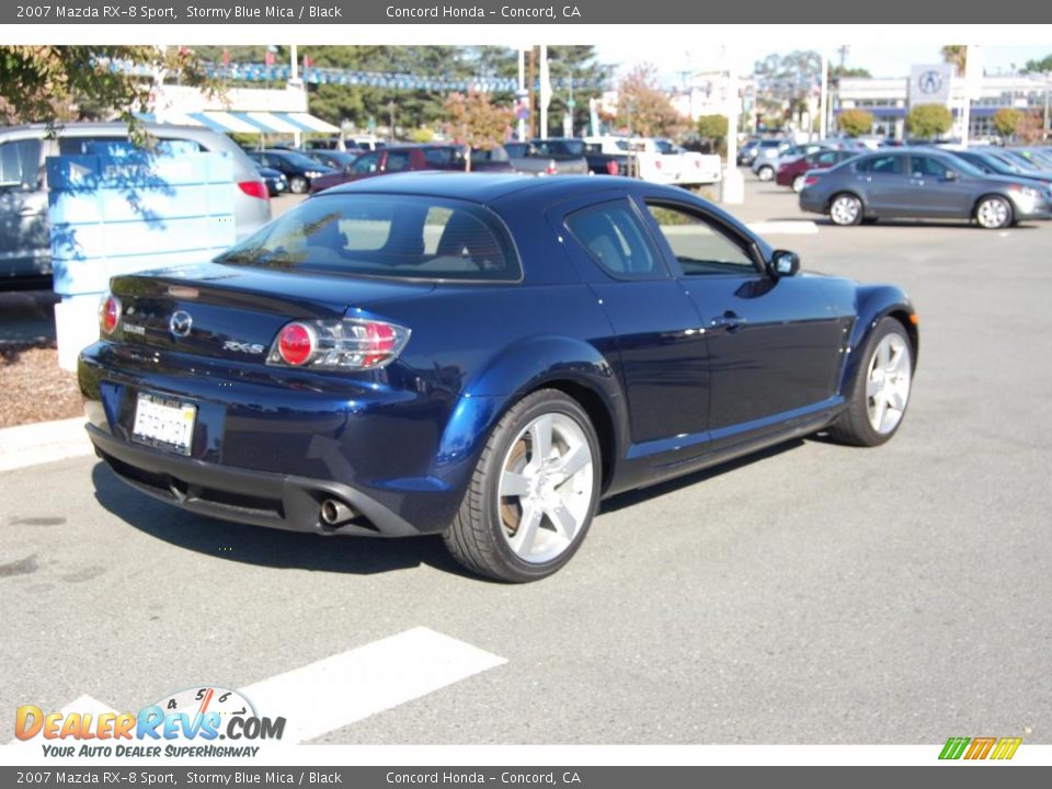 2007 Mazda RX-8 Sport Stormy Blue Mica / Black Photo #3