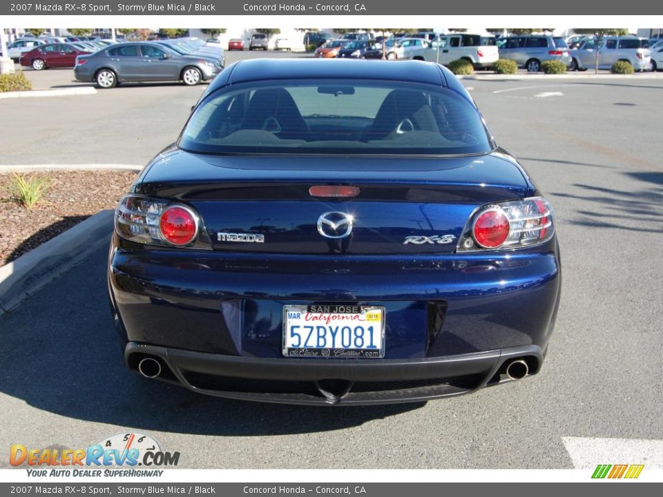 2007 Mazda RX-8 Sport Stormy Blue Mica / Black Photo #4