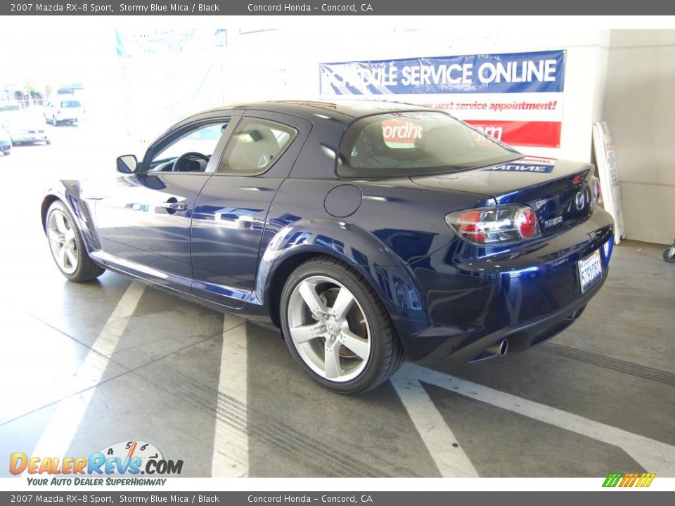 2007 Mazda RX-8 Sport Stormy Blue Mica / Black Photo #5
